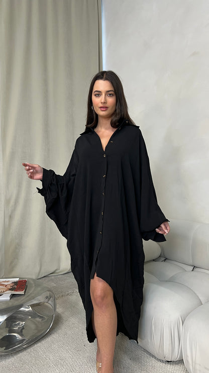 Shirt Dress | Black